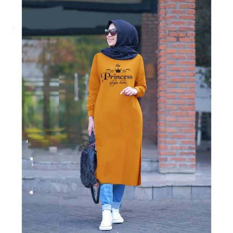 Sopia Long Tunik Alfashion Tunik Import Tunik Kaos Tunik Jumbo Ld 130  Tunik Princess(A12)Bahan Ba