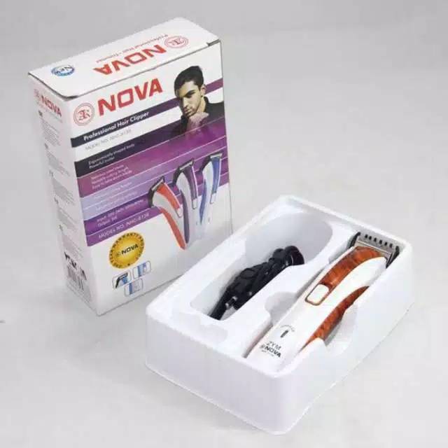 (COD) Alat Cukur Rambut Mesin Potong Jenggot Charger Portable Nova Nhc-6138