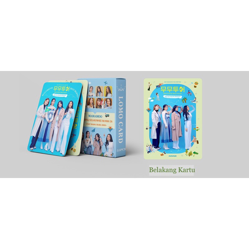 [BS] BISA COD 54pcs Photo Card Mamamoo Travel KPOP Kartu Foto Lomo Card - KP0787