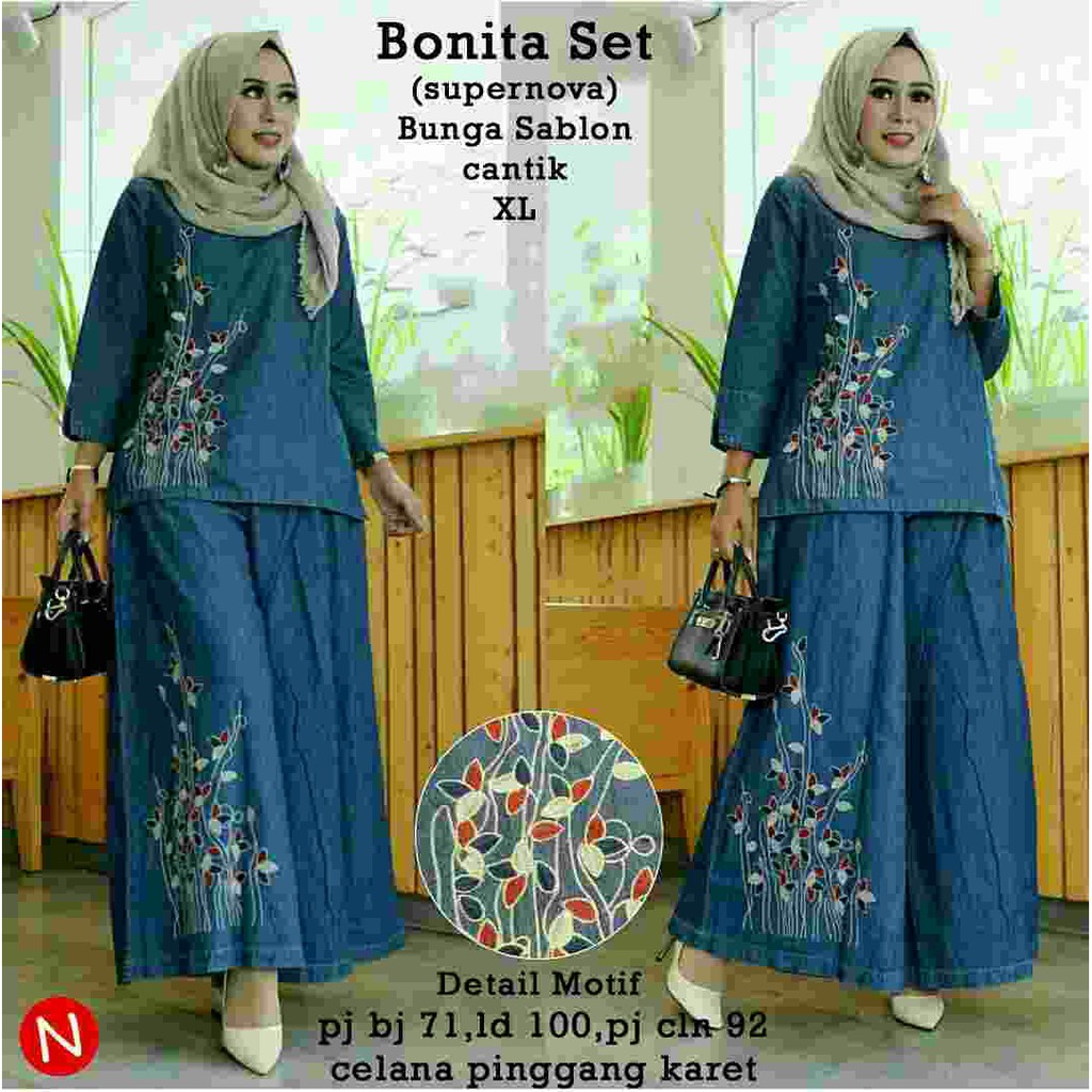 CTN Baju setelan BONITA terlaris best seller