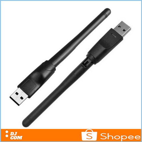 USB Dongle Wifi Wireless Adapter Receiver Komputer PC Laptop Set Top Box MT 7601 150Mbps Antena