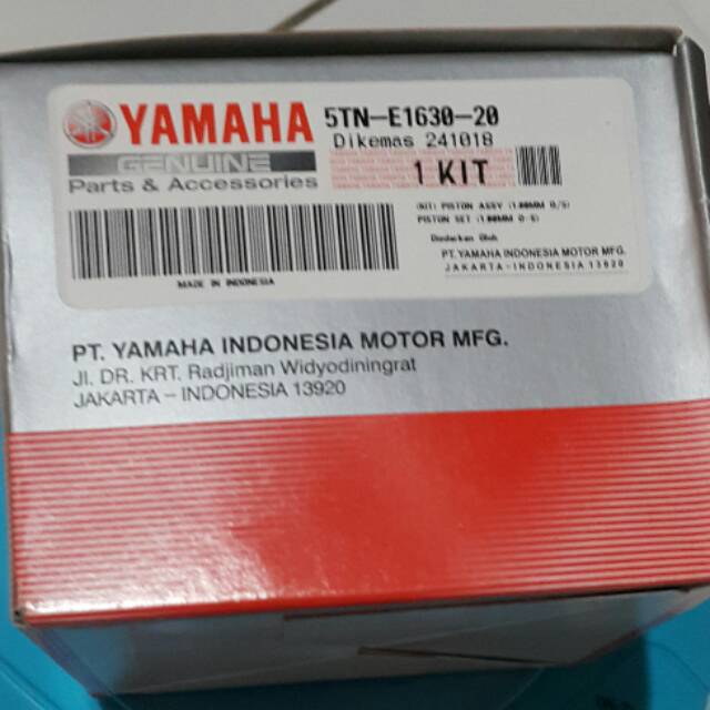 Piston Kit Seher Kit Jupiter Z Yamaha 5TN E1630 20