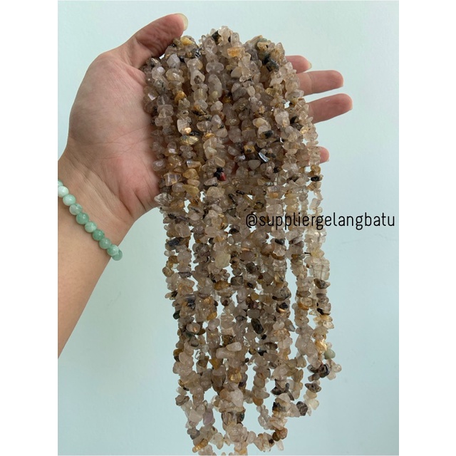 kerikil batu CITRINE KOTOR 1cm bahan akik batu natural kuning aksesori