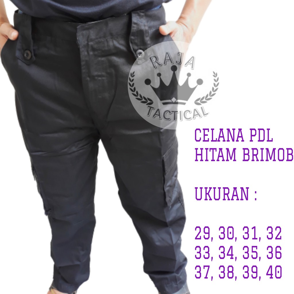 Celana PDL Hitam Brimob Satpam