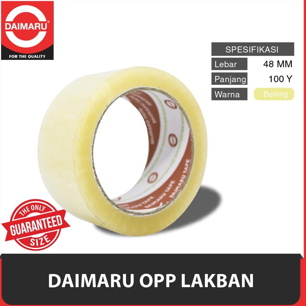

[100% terbaik] Daimaru OPP Lakban Bening 48 mm x 100 Yard ..,,.,,.,
