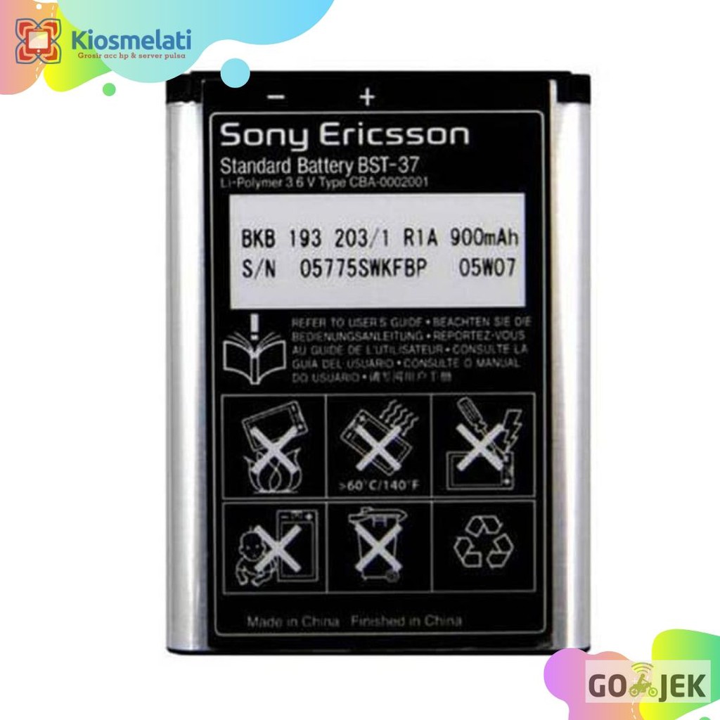 Baterai Batre Battery Sony Ericsson BST37 BST-37 BST 37 Original/Sony Ericsson BST33 BST-33 BST 33 /