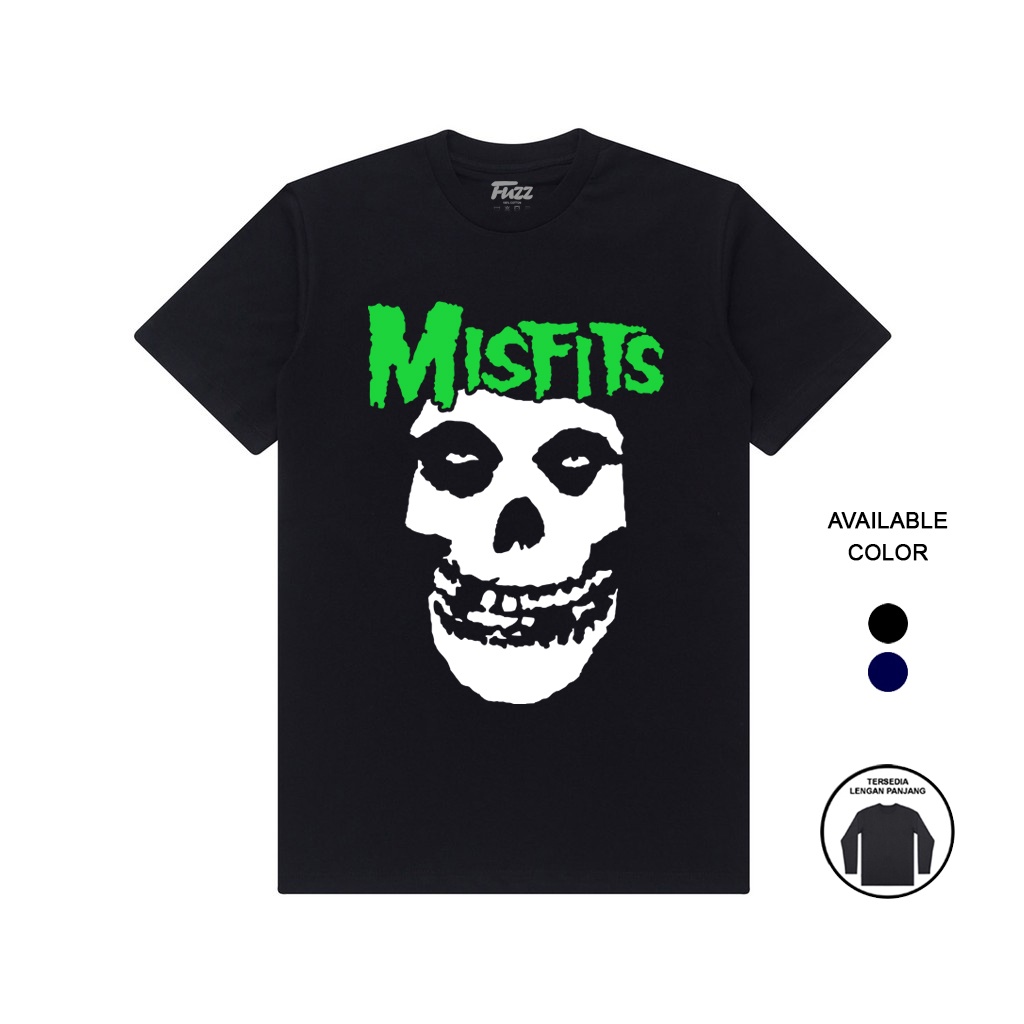 KAOS BAND MISFITS | BAJU DISTRO MUSIK HORROR PUNK PRIA DAN WANITA PREMIUM ORIGINAL