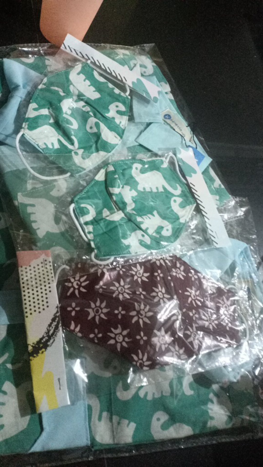 Masker Batik Anak Anak Kembaran Dress & Kemeja