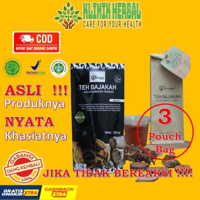 

teh bajakah asli kalimantan akar bajakah asli kayu bajakah original / 3 Pouch Bag (30 pcs teh celup)