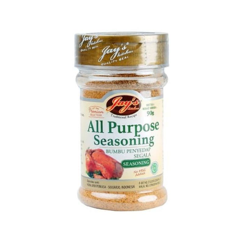 

JAYS KITCHEN ALL PURPOSE SEASONING - BUMBU PENYEDAP SEGALA MASAKANNetto. 90 gram