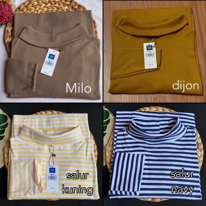 RIB KAOS SWEATER TURTLE NECK POLOS LEHER TINGGI TANGAN PANJANG MURAH JUMBO MELAR OVERSIZED GROSIR