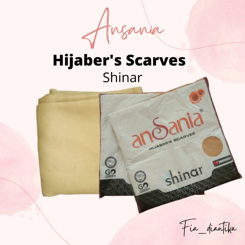 Shinar Glamour Ansania Square  - Jilbab Hijab Kerudung Segiempat Sinar glamor warna Gold