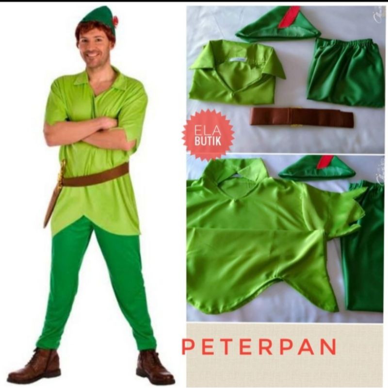 kostum peterpan-dewasa-kostum halloween-peter pan