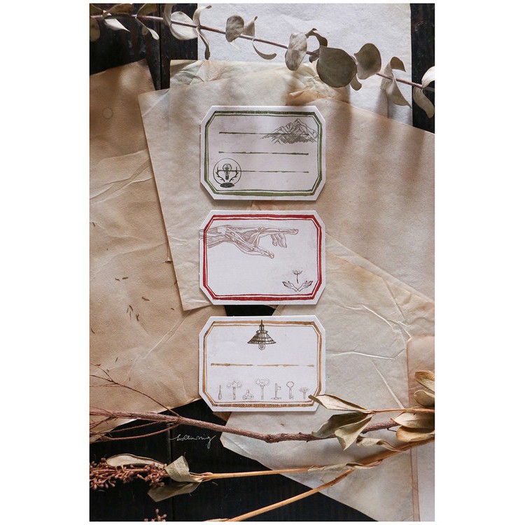 Lin Chia Ning Vintage Lamp Note Paper Set 30 pcs