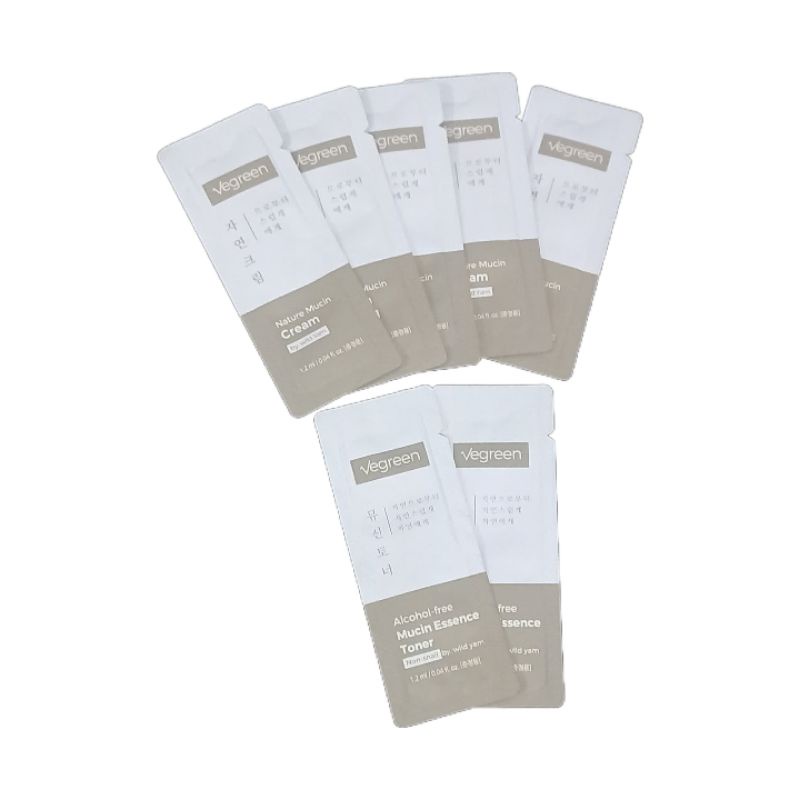 VEGREEN Nature Mucin Cream | Alcohol - Free Mucin Essence Toner