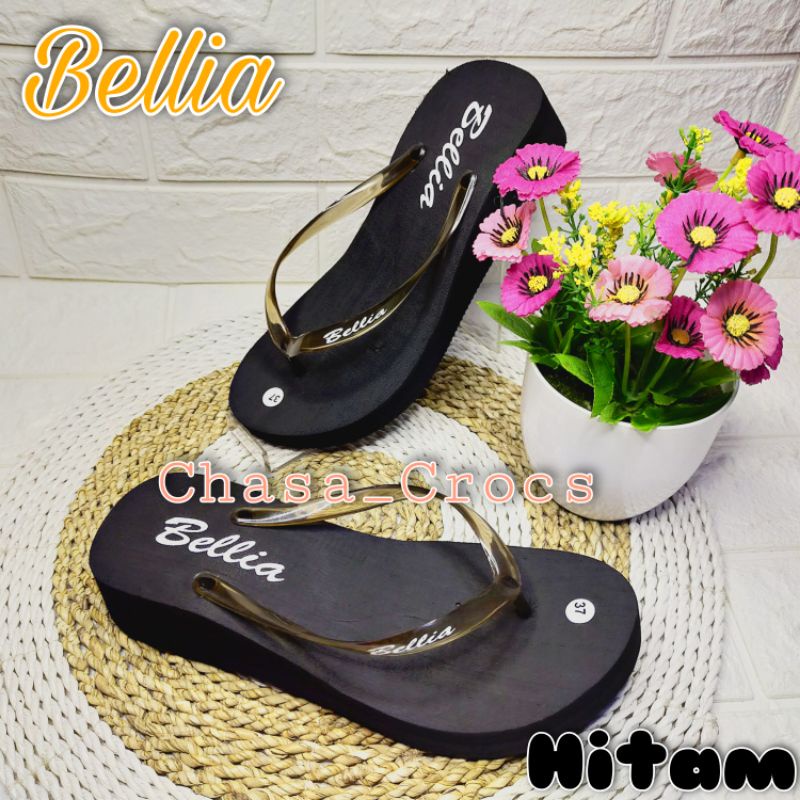 SANDAL JAPIT SPONS CEWEK / SANDAL WEDGES WANITA