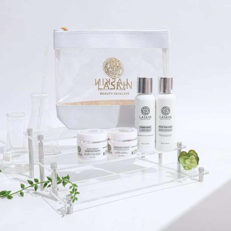 LASKIN ACNE SERIES + SERUM / PAKET JERAWAT LASKIN