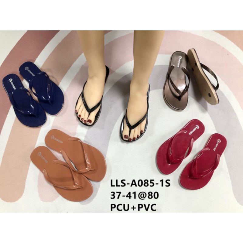 Sandal Wanita jepit Flat Jelly LLS A085 Skipper INES