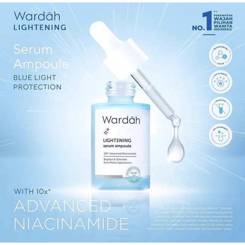 WARDAH LIGHTENING SERUM AMPOULE 30 ML, 8 ML, 5ML