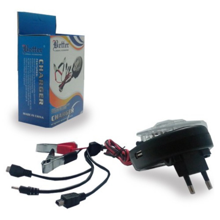 Charger Aki Motor Dekstop Aki Better 3 in 1