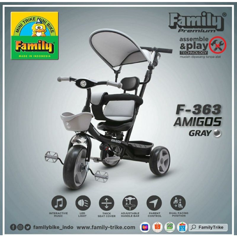 sepeda 3roda supreme f363 family