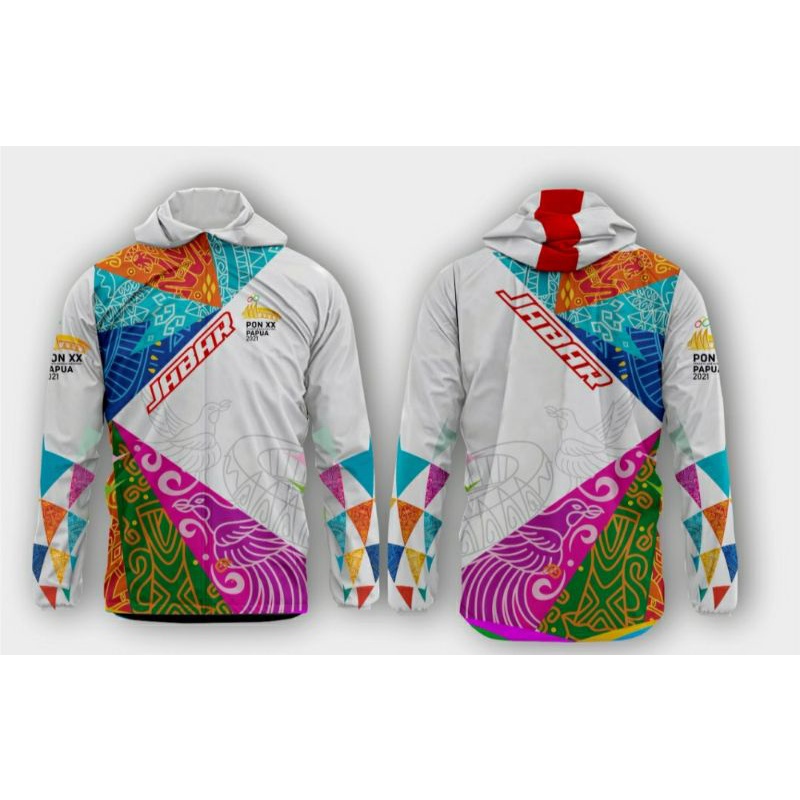 JAKET PON PAPUA CUSTOM NAMA, NOMOR, DAN LOGO