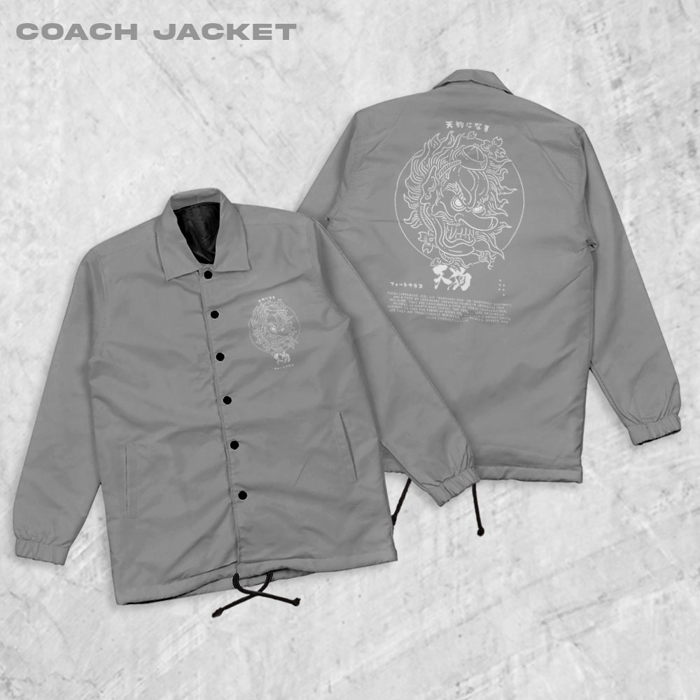 Fortglass Tengu Coach Jaket Pria Outwear Unisex Parasut