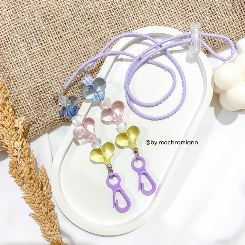 kalung masker 2in1 KODE S34 / konektor masker/ tali masker / strap masker hijab