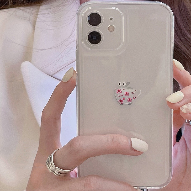 Case Pelindung Transparan Motif Kartun Beruang Untuk Iphone 14 7 8 7 + 8 PLUS 11 12 13 PRO MAX