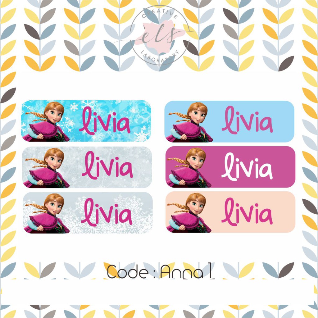 

stiker label nama custom waterproof anti air