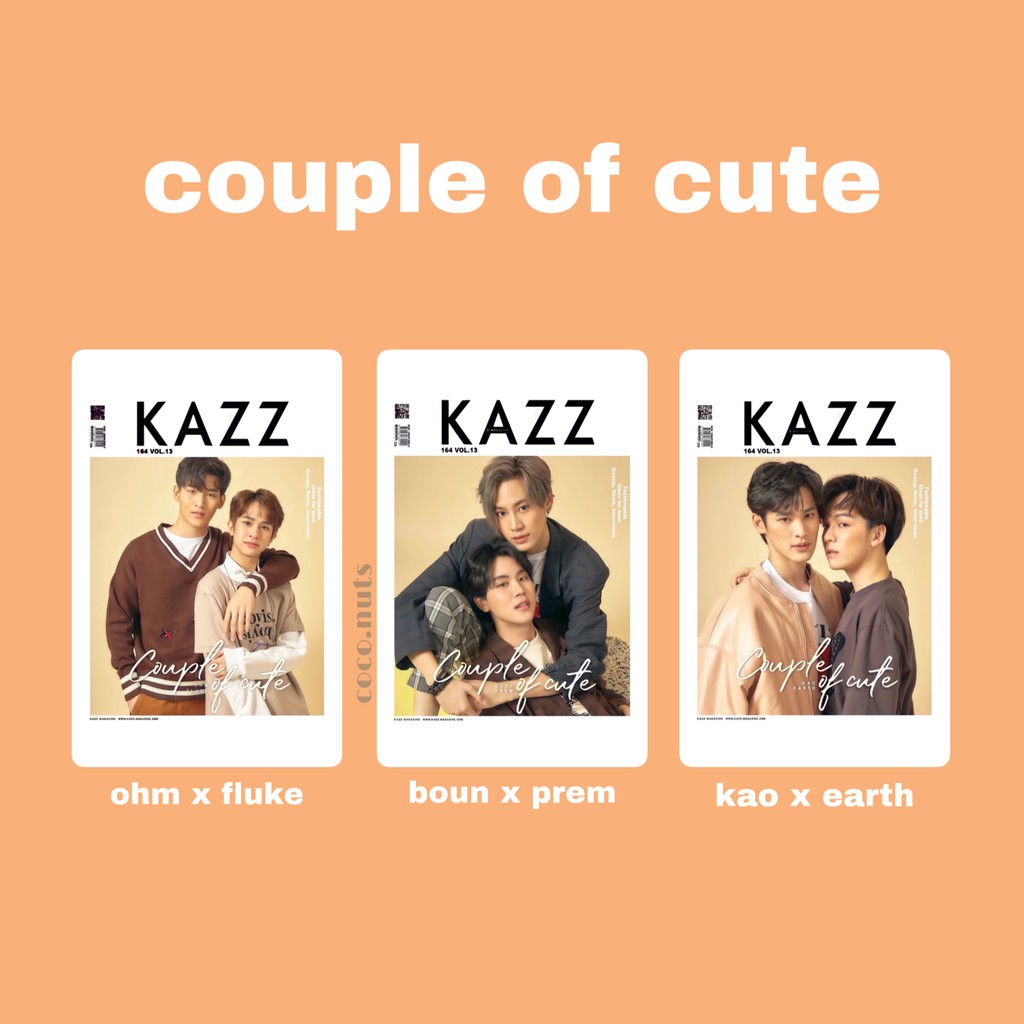THAI ACTOR PHOTOCARD KAZZ COUPLE OF CUTE