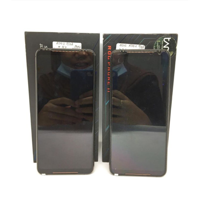 SECOND ASUS ROG 2 RAM 8/128 WARNA BLACK MULUS FULLSET ORIGINAL
