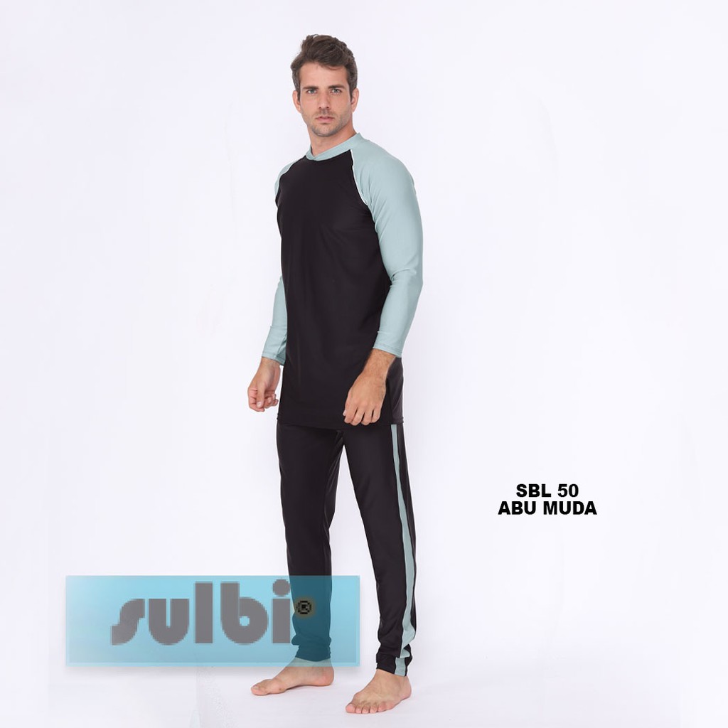 SULBI Baju Renang Pria FULL BODY Slim Fit Lengan Panjang SBL