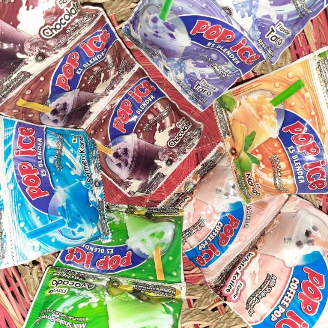 Pop ice Aneka Varian Rasa 1 renteng isi 10x25gr | Shopee