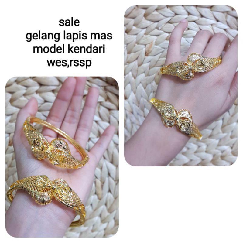 gelang,replika mas model kendari kualitas golden,awet ,tahan lama,dan mewah