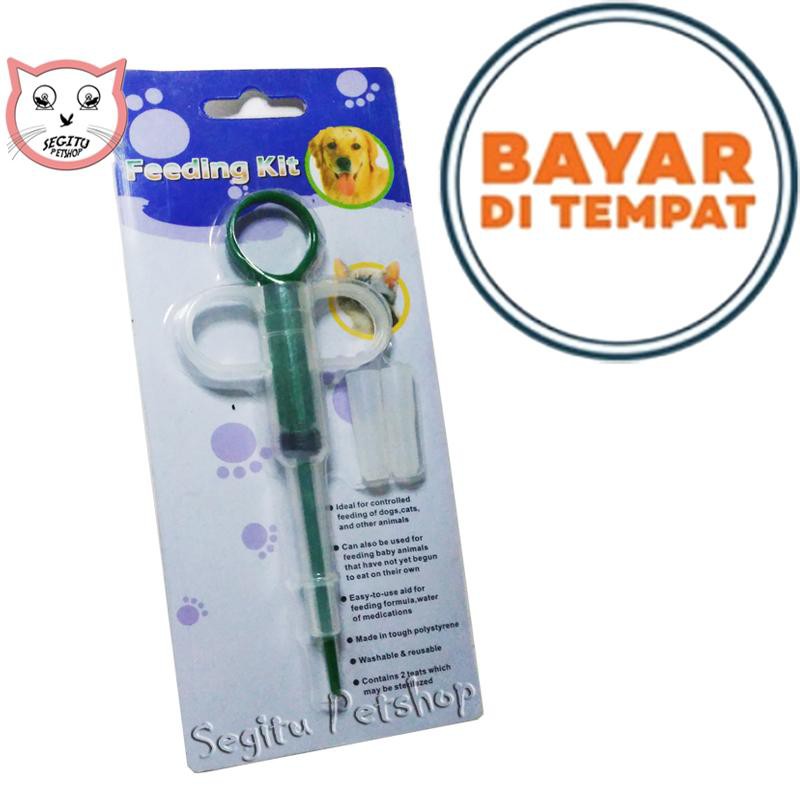 Feeding kit sepetan pelontar pil alat bantu minum kucing anjing