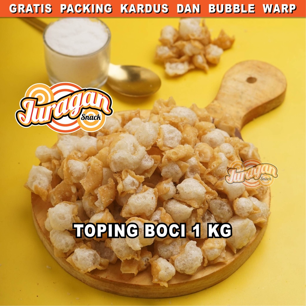 SIOMAY KERING ASIN TOPING BOCI 1 KG snack kiloan makanan ringan jajanan cemilan camilan manis asin gurih murah