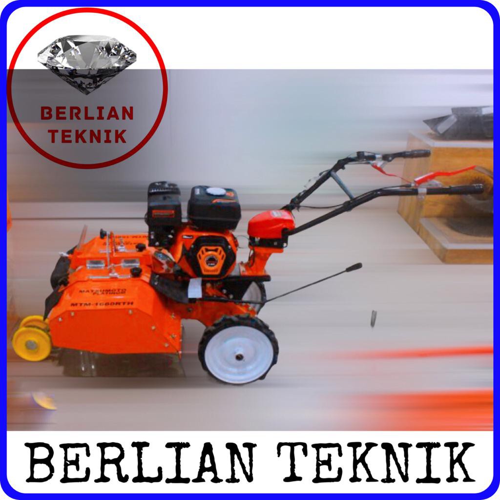 Traktor Sawah Tiller Matsumoto MTM 1680 RTH + Mesin Bensin 8 HP