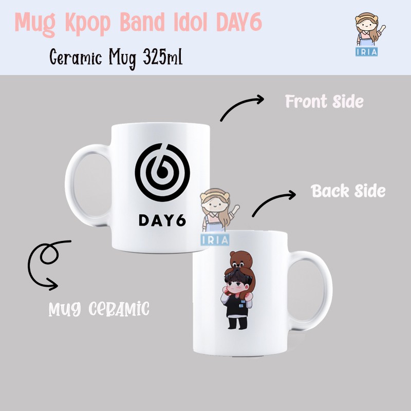 Souvenir Hampers Mug / Gelas Gift Souvenir DAY6 Kpop Idol - Jje Ke Pil Don Bang