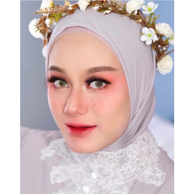flower crown mahkota bunga putih bandana headpiece