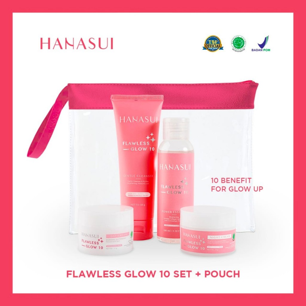 (BISA COD) Hanasui Flawless Glow 10 SERIES