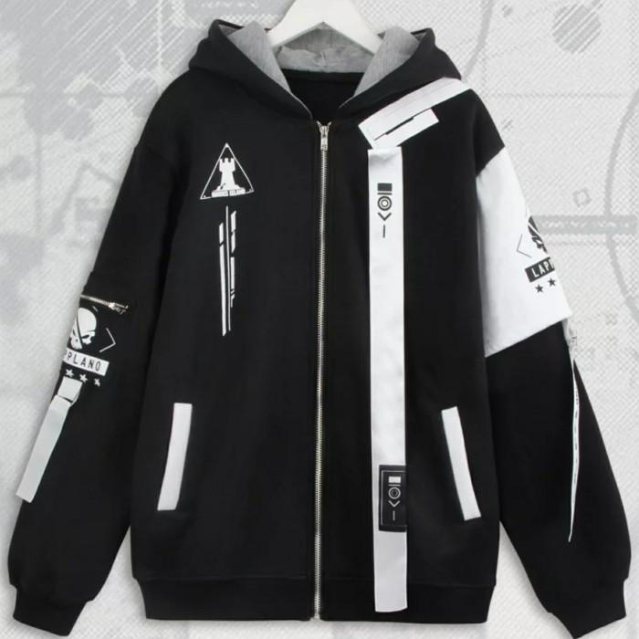 Jaket Pria Lappland Arknight Jacket Cosplay
