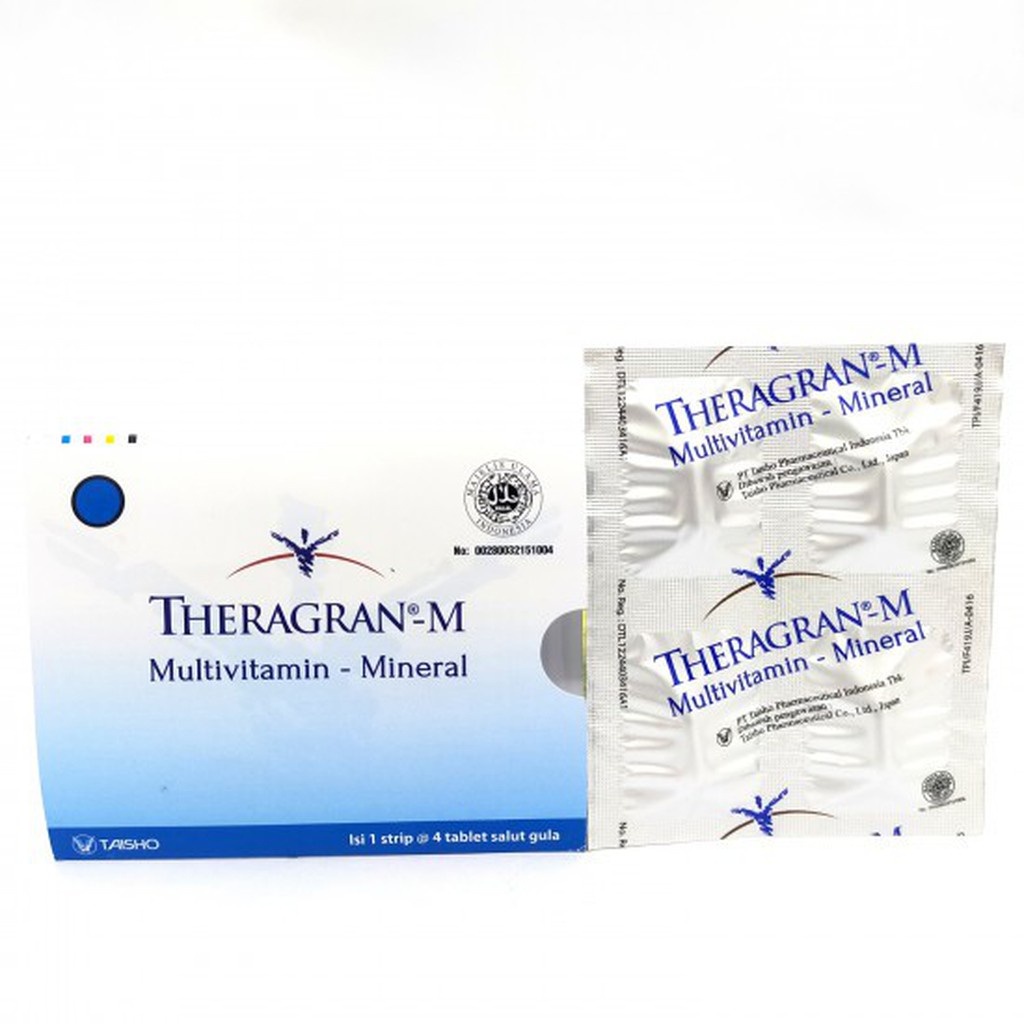 Theragran M multivitamin per sachet 4 tablet