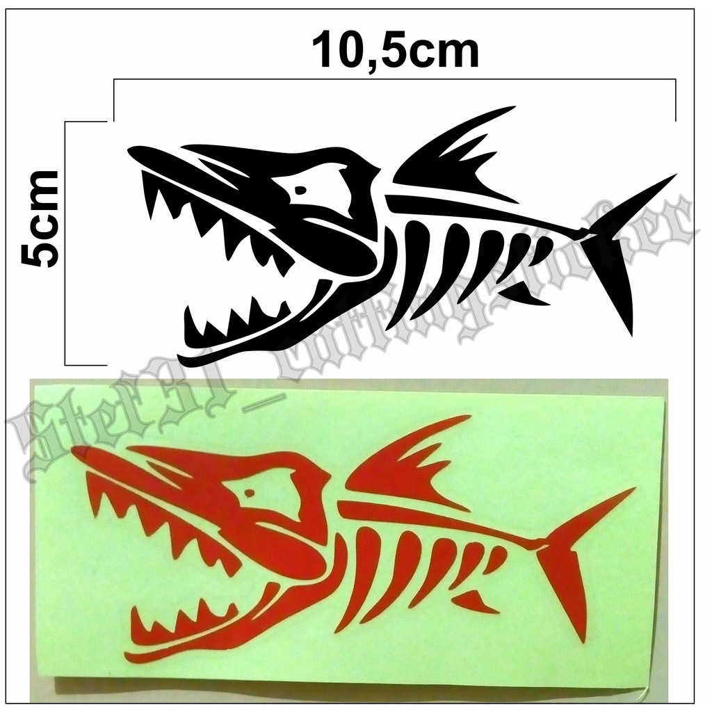 

Stiker gambar duri ikan, cutting sketsa duri ikan