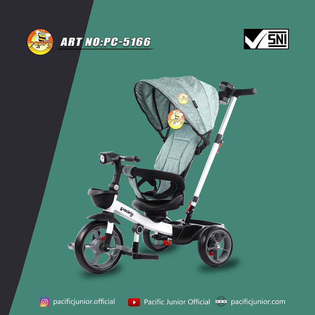 Sepeda Anak Roda 3 / Stroller Pacific 5166