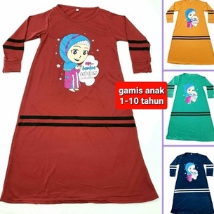 BAJU 1-5 TAHUN GAMIS ANAK PEREMPUAN UMUR SALUR HITAM garis