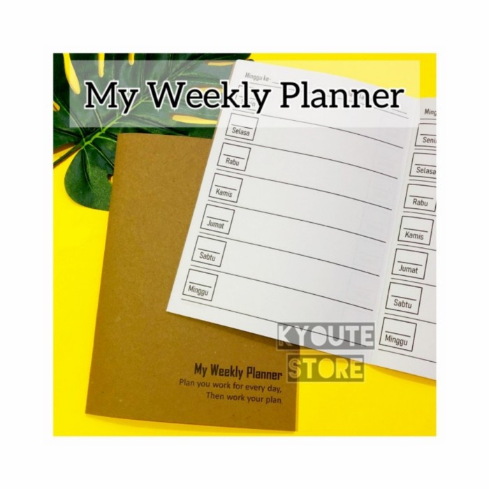 

Nikmati Paket 2 Pcs Buku Weekly Dan Monthly Planner A5 Kyoute Rencana Kegiatan Terlaris