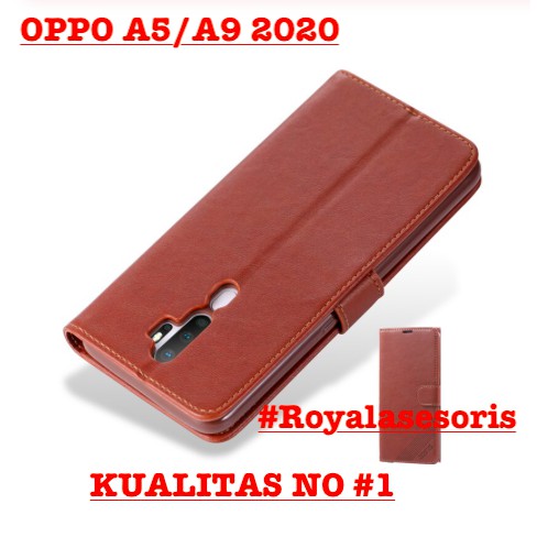 WALLET CASE OPPO A5/A9 2020_LEATHER CASE OPPO A5/A9 2020