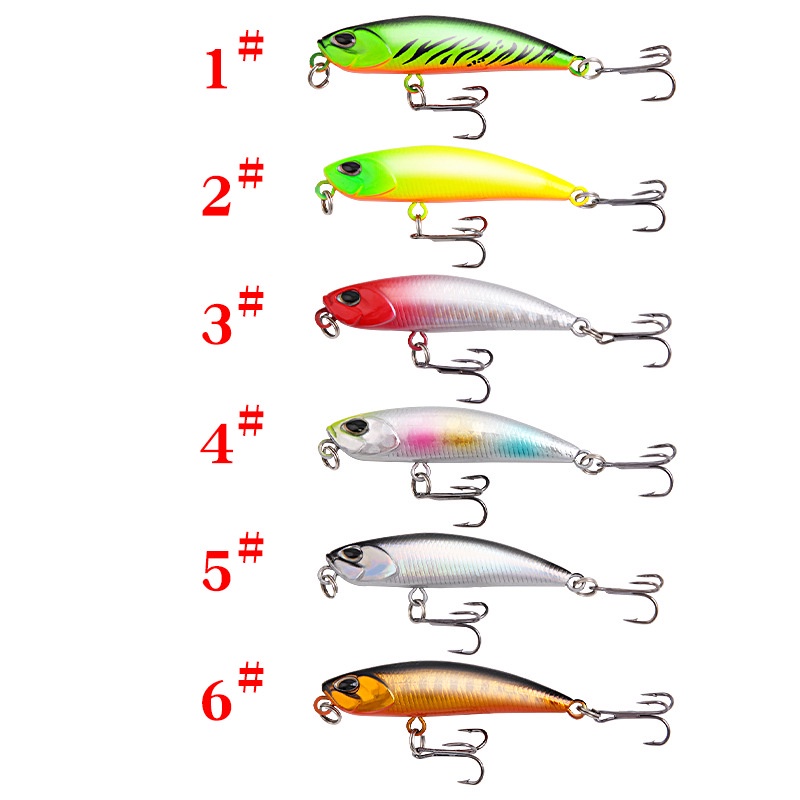 Umpan Pancing 5g/5.3cm Fishing Minnow Lure Umpan Ikan Alat Pancing Kail Plastic Bait Umpan Mancing umpan casting gabus