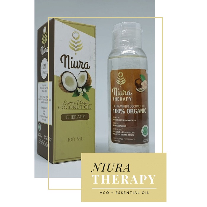 oil-body- natural moisturizer/pelembab - niura virgin coconut oil (vco) - 100ml -body-oil.